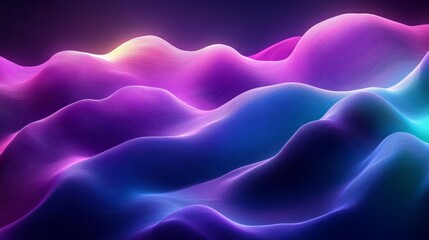 Fototapeta premium Abstract Neon Waves Generative AI