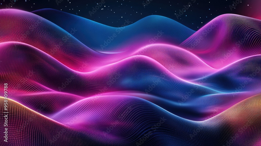 Poster abstract modern wave background with energetic lines and smooth transitions, offering a sophisticate