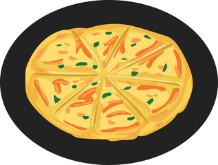 Cartoon pajeon illustration on transparent background.
