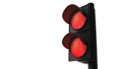 Red Traffic Light Stop Signal Close Up  D Render