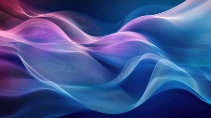 Obraz premium Abstract resonance wave backdrop with flowing lines and rhythmic motion, presenting a modern and energetic visual for digital projects.