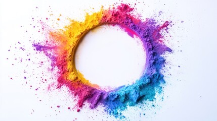 Colorful Powder Circle
