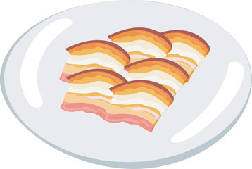 Peking duck illustration on transparent background.
