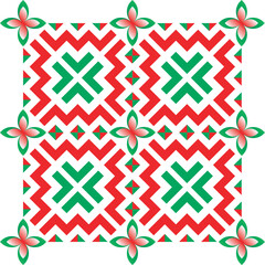 Hmong ethnic patterns, curves forming mountains and spirals, which are the identity of the Hmong ethnic group, are used to make clothes, skirts, bags, etc.