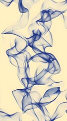 Blue Smoke on Yellow Background, Abstract Image, Texture, Pattern, Wallpaper, Cover and Screen for Smartphone, Cell Phone, PC, Laptop, 9:16 and 16:9 Format