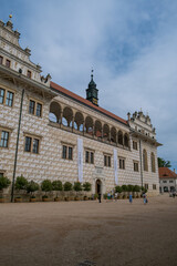 Litomysl castle, Czech Republic - August 26, 2024: litomysl hrad unesco