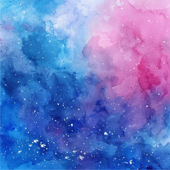 abstract stardust painting watercolor vector illustration for background