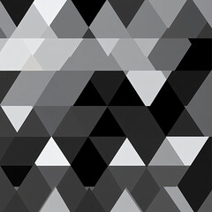  A minimalist pattern of overlapping triangles in grayscale. 