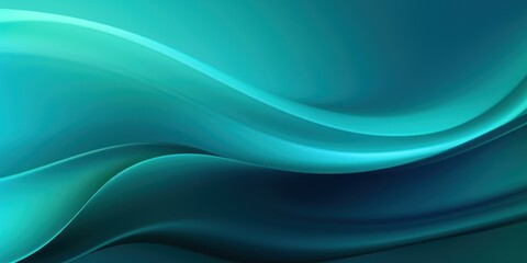 Teal abstract nature blurred background gradient backdrop. Ecology concept for your graphic design, banner or poster blank empty with copy space