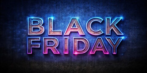 black Friday 3d editable text effect beautiful texture with background Generated  AI