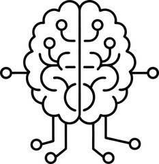 Artificial intelligence AI Icon Design