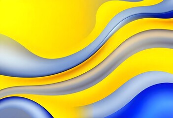 Abstract colorful background wave with yellow and blue gradient