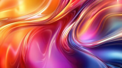 Fototapeta premium Dynamic effect with a moving colorful abstract background, featuring swirling hues and gradients for a visually engaging design template.