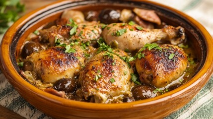 The national cuisine of Brazil: Pirate chicken.