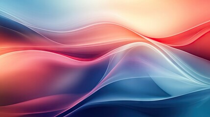 Obraz premium Dynamic wave design with smooth, energetic lines and modern gradients, offering a sophisticated and contemporary backdrop for digital and print media.