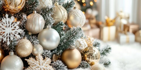 Merry christmas and happy new year festive background