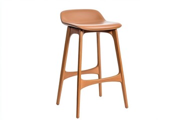 Modern brown bar stool with a sleek design, perfect for kitchens, bars, and contemporary dining spaces.