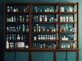 A set of pharmacy flat icons representing medicine and treatments, perfect for medical-themed designs.