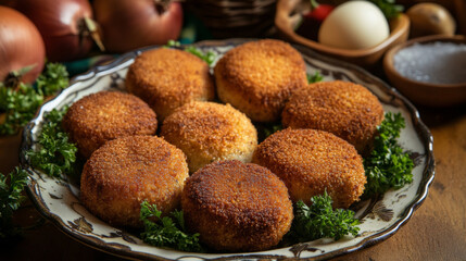 The national cuisine of Brazil: Cutlets "Brazilian" 