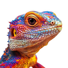 Fototapeta premium Vibrant Reptile Portrait