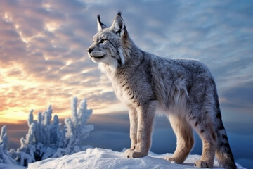 Fototapeta premium Panther Animal In The Nature Majestic Wilderness