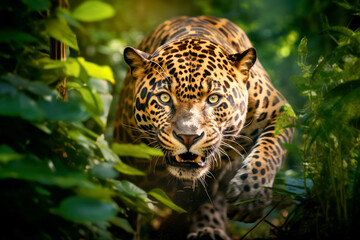 Obraz premium Leopard Animal In The Nature Majestic Wilderness