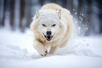 Obraz premium Wolf Animal Nature In The Majestic Wilderness