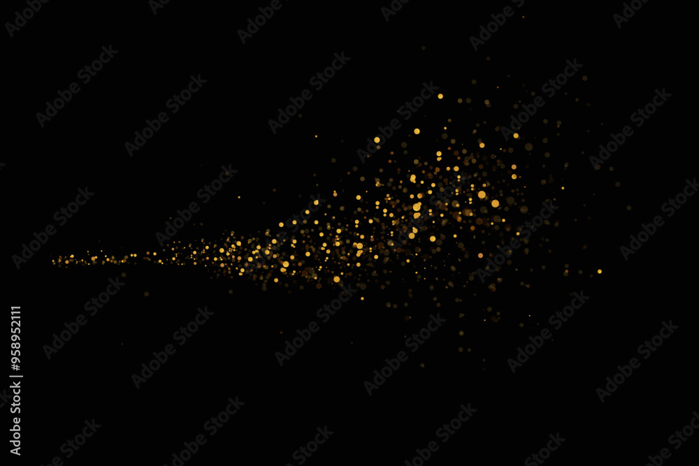 Aufkleber christmas light effect.glitter effect of particles. vector sparkles on a transparent background spar