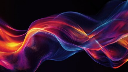 Modern dynamic wave design with smooth transitions and vibrant color schemes, perfect for adding a contemporary flair to digital and print media.