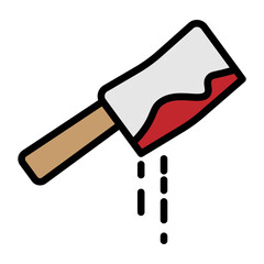 Chopper Vector Filled Icon Design