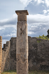 vue de ruines de la ville de Pompéi