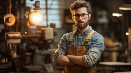 Obraz premium Portrait of a man mockup