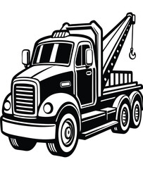 Naklejka premium truck isolated