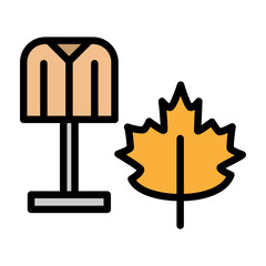 Autumn Collection Vector Filled Icon Design