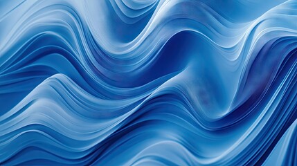 Soft, wavy lines in various shades of blue, creating an abstract and calming background perfect for design or presentation use.