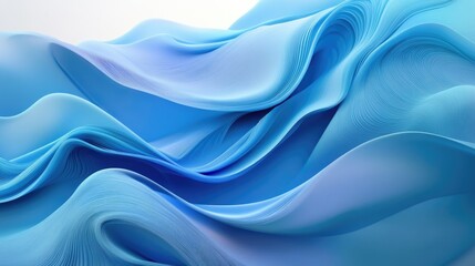 Fototapeta premium Stylized blue wave design on an abstract background, with varying shades and gradients for a dynamic and fluid appearance.