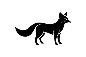 Fox Silhouette Vector Illustration - Wildlife Animal Clipart