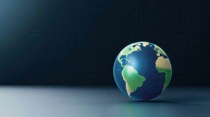 Fototapeta premium Strategic business review, global data streams in modern office, illustration