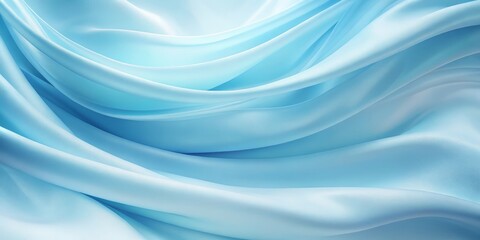 Fototapeta premium Softly gradiented serene blue background wallpaper with subtle texture and gentle folds, evoking a sense of calmness