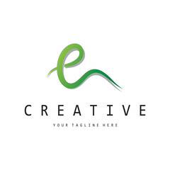 Fototapeta premium creative letter e logo design, for brand, startup, business, company, identity, application, vector