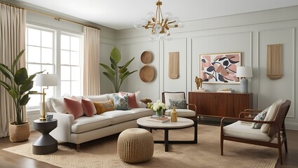 a  minimalist and elegant living room