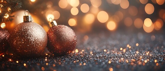 Fototapeta premium Subtle abstract Christmas background, elegant design, and space for text.