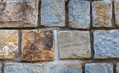 Natural Stone Wall Texture Unique Color Variation Rustic Aesthetic Building Material