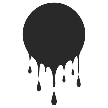 recommend clip art: Black color Paint dripping or blood dripping type image of vector art illustration.