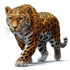 Illustration of the Critically endangered Amur leopard