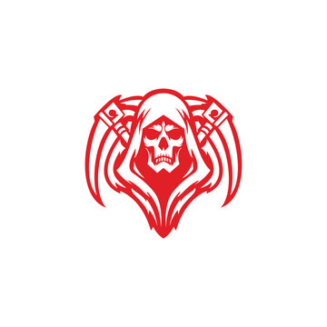 recommend clip art: grim reaper line illustration