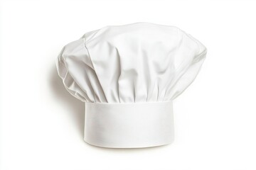 A classic white chef hat symbolizing culinary art and professionalism in the kitchen.