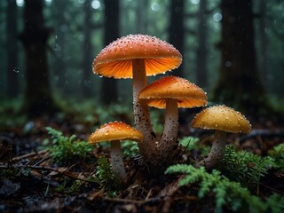 Fototapeta premium mushrooms in the forest
