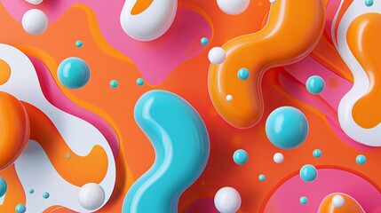 Obraz premium Seamless minimal shape design for motion graphic