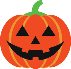 A carved pumpkin with a mischievous face glowing softly in the dark creating a festive Halloween atmosphere

